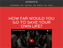 Tablet Screenshot of antidote15.com